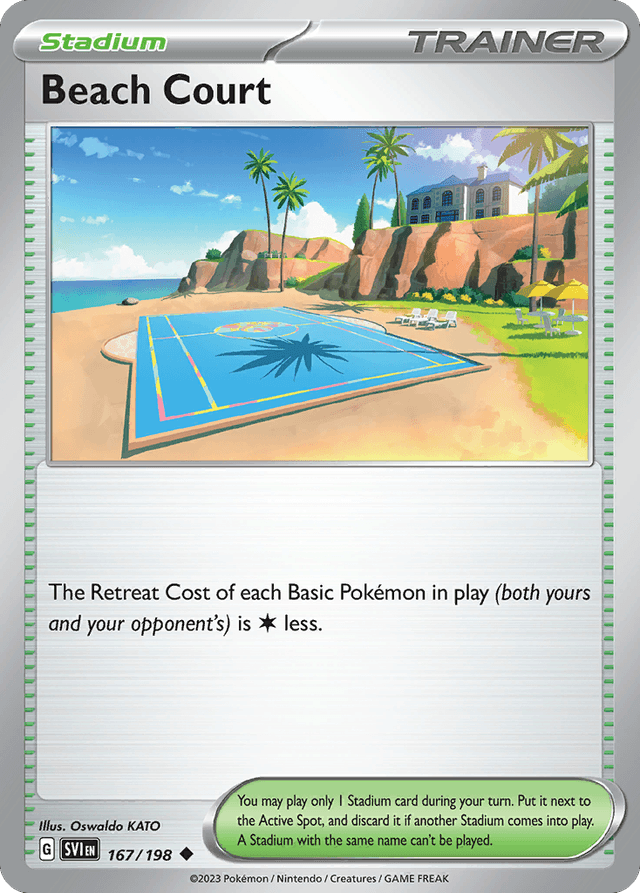 Carta Beach Court 167/198 do set Scarlet & Violet — Pokémon TCG | Bynx