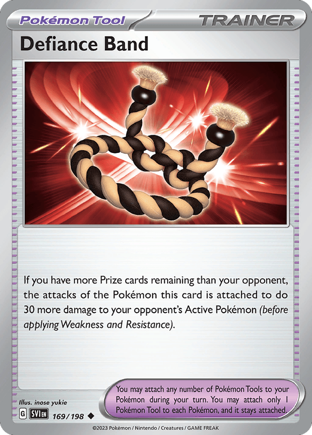 Carta Defiance Band 169/198 do set Scarlet & Violet — Pokémon TCG | Bynx
