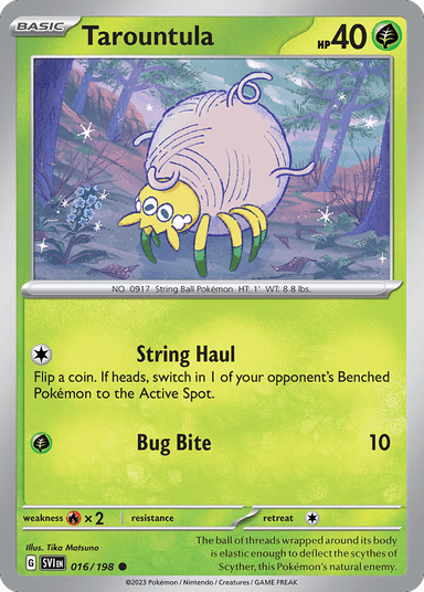 Carta Tarountula 16/198 do set Scarlet & Violet — Pokémon TCG | Bynx