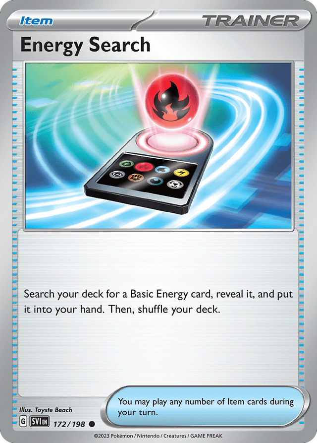 Carta Energy Search 172/198 do set Scarlet & Violet — Pokémon TCG | Bynx