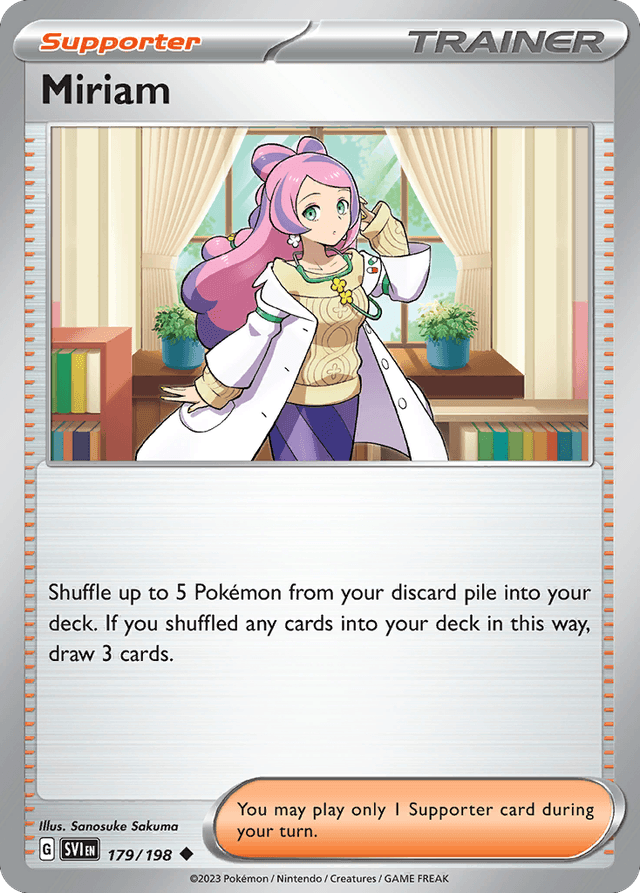 Carta Miriam 179/198 do set Scarlet & Violet — Pokémon TCG | Bynx