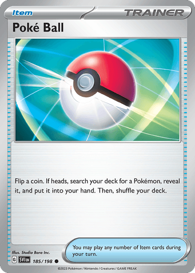 Carta Poké Ball 185/198 do set Scarlet & Violet — Pokémon TCG | Bynx