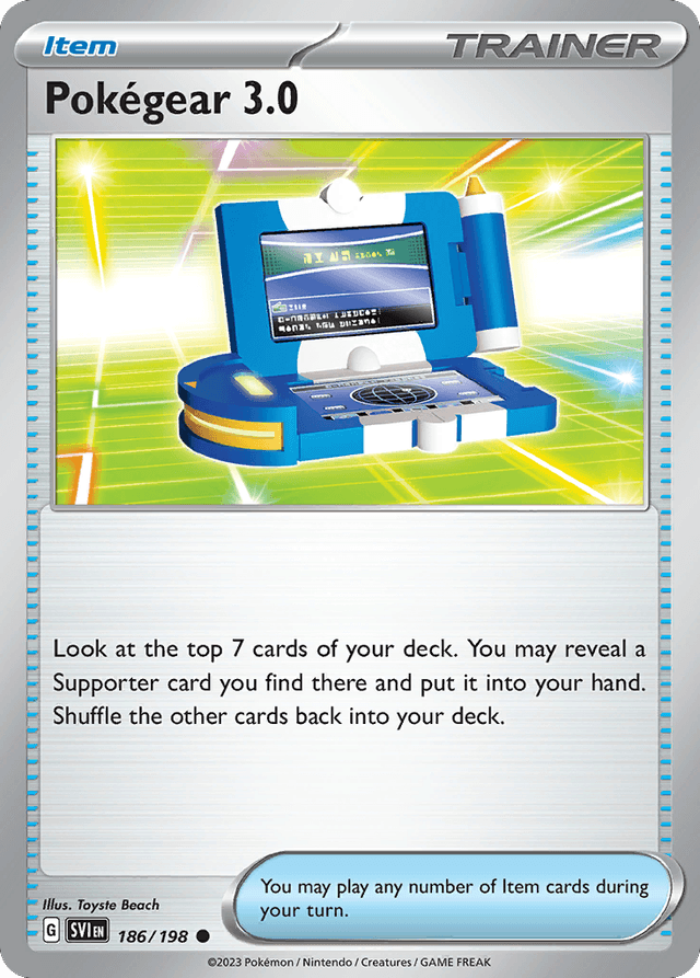 Carta Pokégear 3.0 186/198 do set Scarlet & Violet — Pokémon TCG | Bynx
