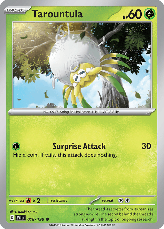 Carta Tarountula 18/198 do set Scarlet & Violet — Pokémon TCG | Bynx