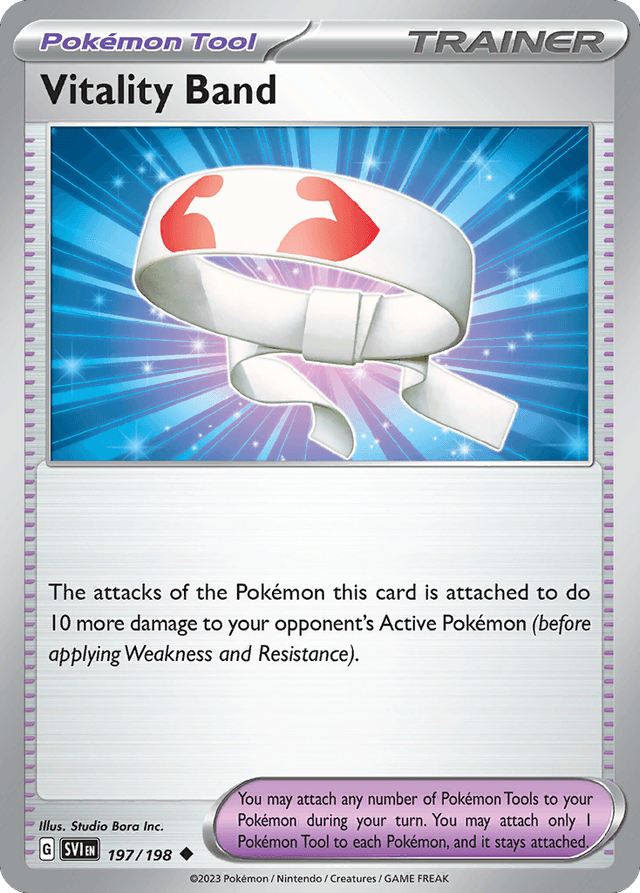 Carta Vitality Band 197/198 do set Scarlet & Violet — Pokémon TCG | Bynx