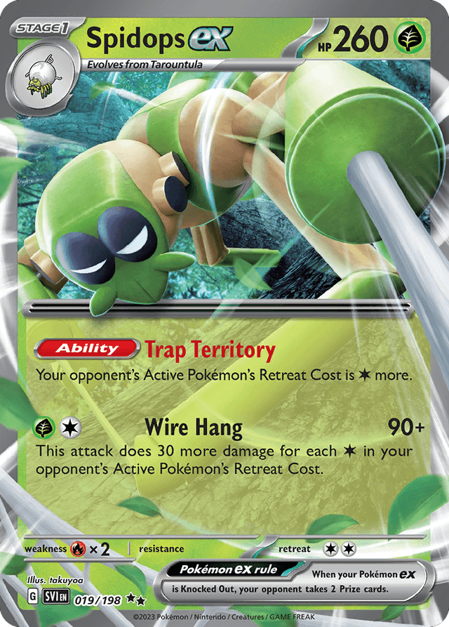 Carta Spidops ex 19/198 do set Scarlet & Violet — Pokémon TCG | Bynx