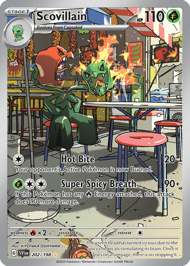 Carta Scovillain 202/198 do set Scarlet & Violet — Pokémon TCG | Bynx