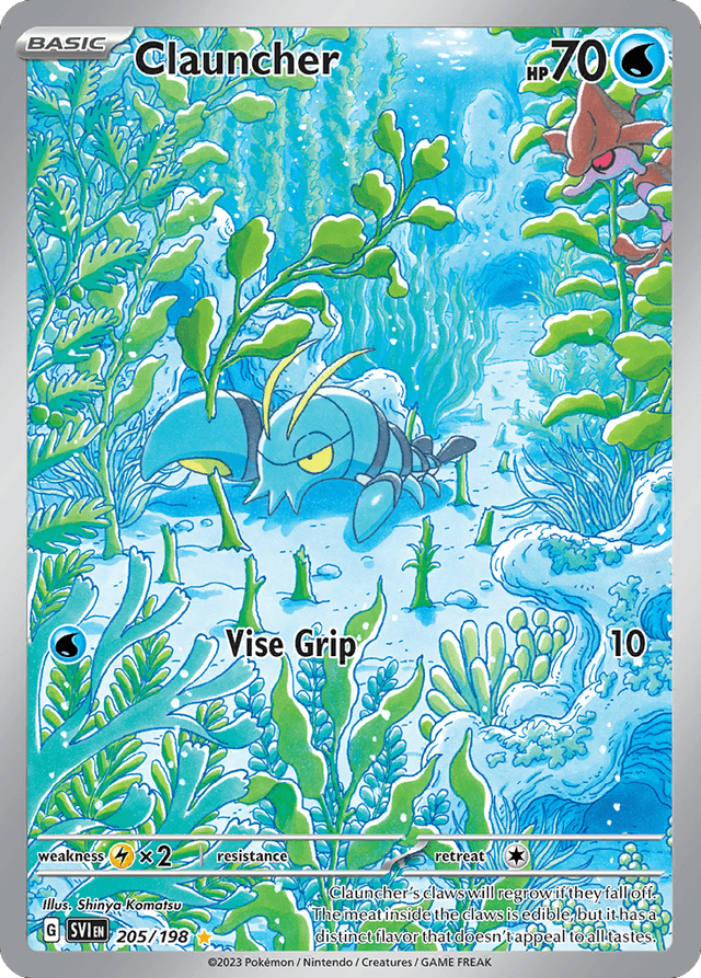Carta Clauncher 205/198 do set Scarlet & Violet — Pokémon TCG | Bynx