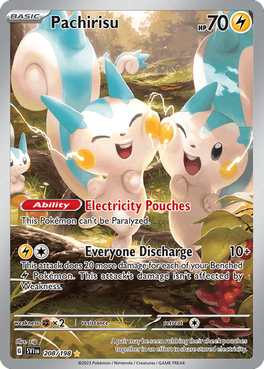 Carta Pachirisu 208/198 do set Scarlet & Violet — Pokémon TCG | Bynx