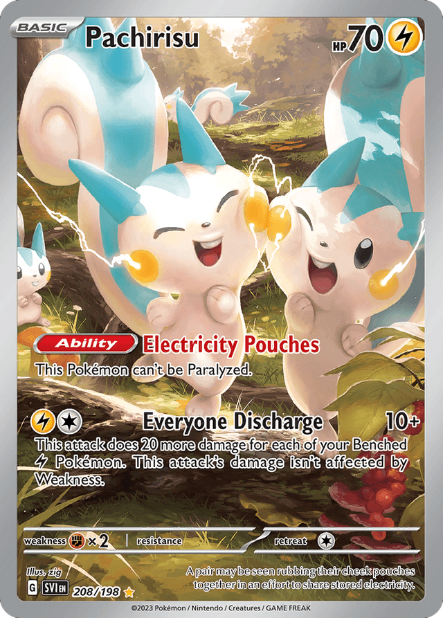 Carta Pachirisu 208/198 do set Scarlet & Violet — Pokémon TCG | Bynx