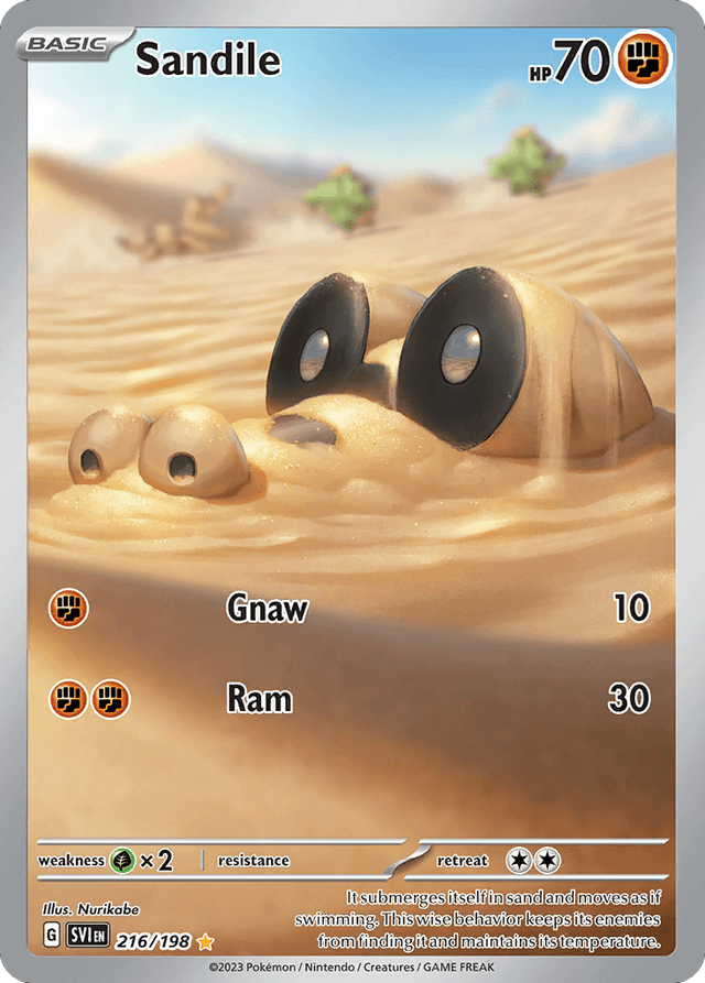 Carta Sandile 216/198 do set Scarlet & Violet — Pokémon TCG | Bynx