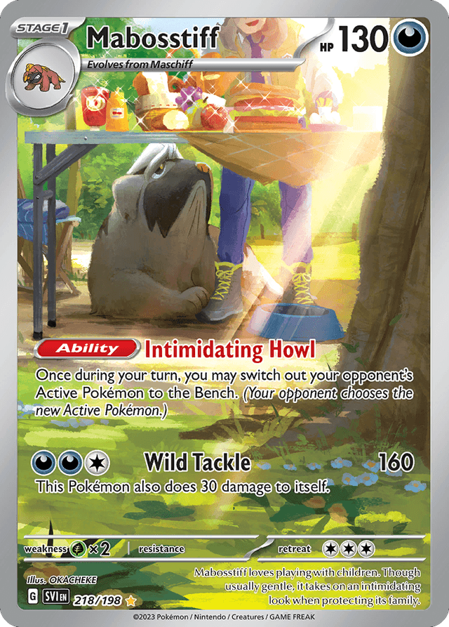 Carta Mabosstiff 218/198 do set Scarlet & Violet — Pokémon TCG | Bynx