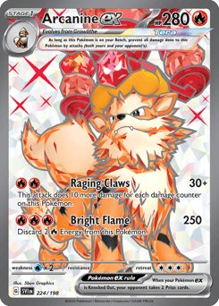 Arcanine ex 224 — Scarlet & Violet