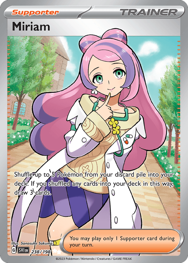 Carta Miriam 238/198 do set Scarlet & Violet — Pokémon TCG | Bynx