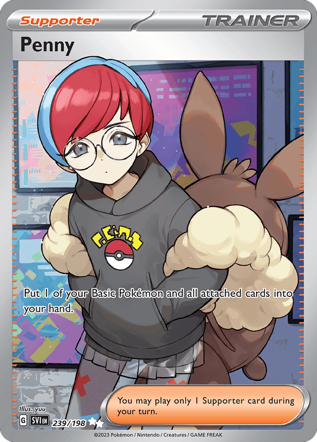Carta Penny 239/198 do set Scarlet & Violet — Pokémon TCG | Bynx