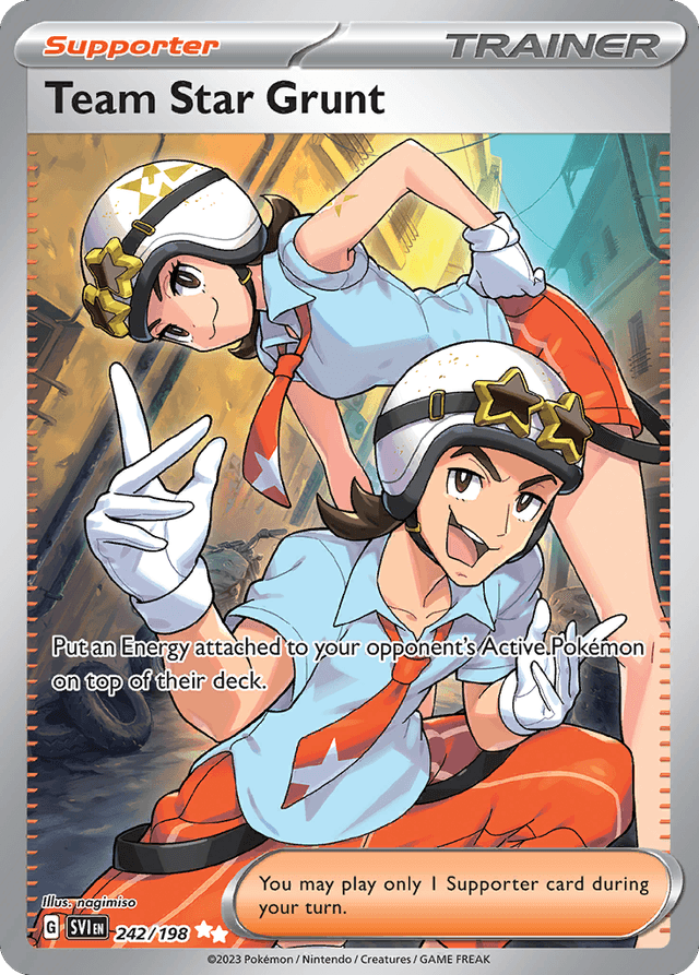 Carta Team Star Grunt 242/198 do set Scarlet & Violet — Pokémon TCG | Bynx