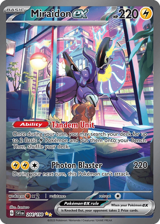 Carta Miraidon ex 244/198 do set Scarlet & Violet — Pokémon TCG | Bynx
