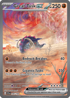 Carta Great Tusk ex 246 do set Scarlet & Violet — Pokémon TCG | Bynx