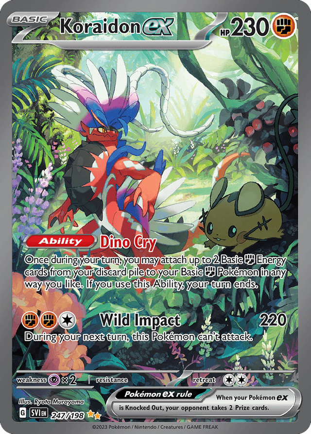 Carta Koraidon ex 247/198 do set Scarlet & Violet — Pokémon TCG | Bynx