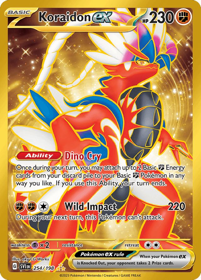 Carta Koraidon ex 254/198 do set Scarlet & Violet — Pokémon TCG | Bynx