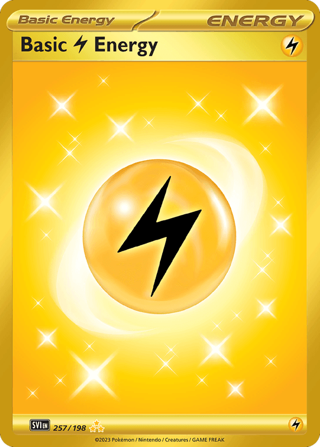 Carta Basic Lightning Energy 257/198 do set Scarlet & Violet — Pokémon TCG | Bynx