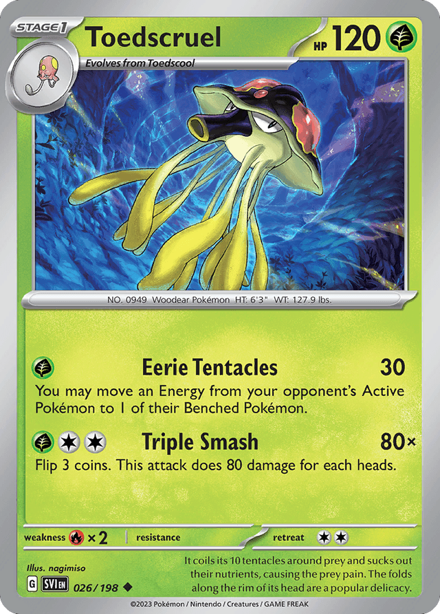 Carta Toedscruel 26/198 do set Scarlet & Violet — Pokémon TCG | Bynx