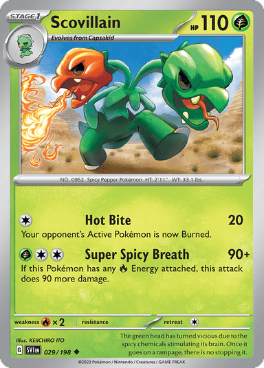 Carta Scovillain 29/198 do set Scarlet & Violet — Pokémon TCG | Bynx