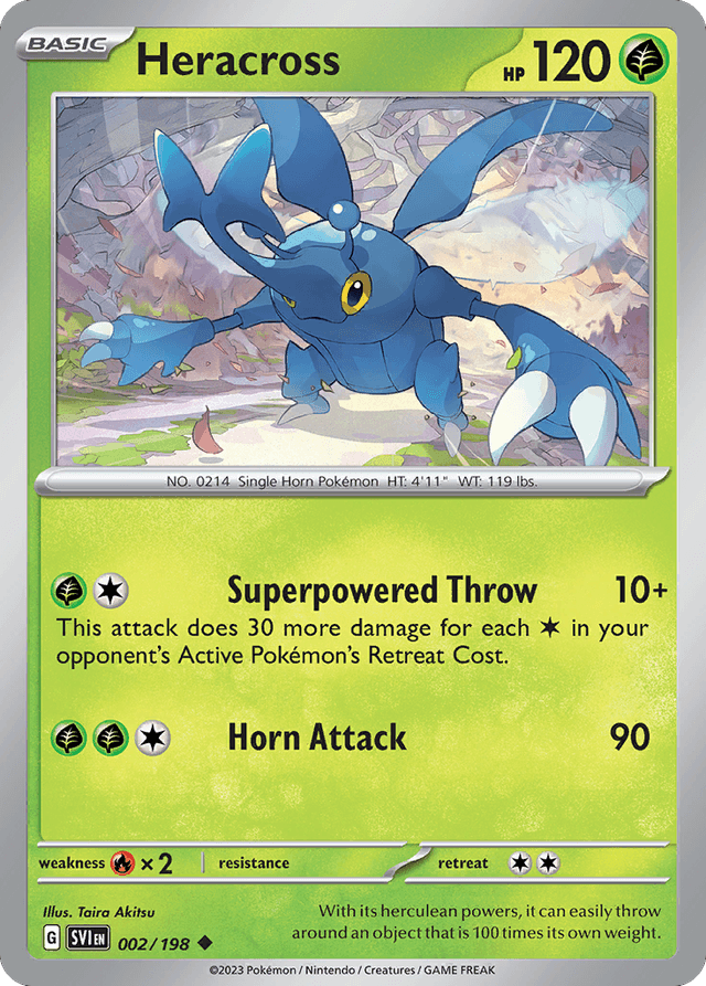 Carta Heracross 2/198 do set Scarlet & Violet — Pokémon TCG | Bynx