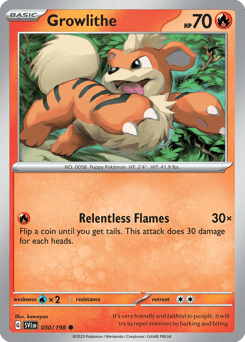 Growlithe 30 — Scarlet & Violet