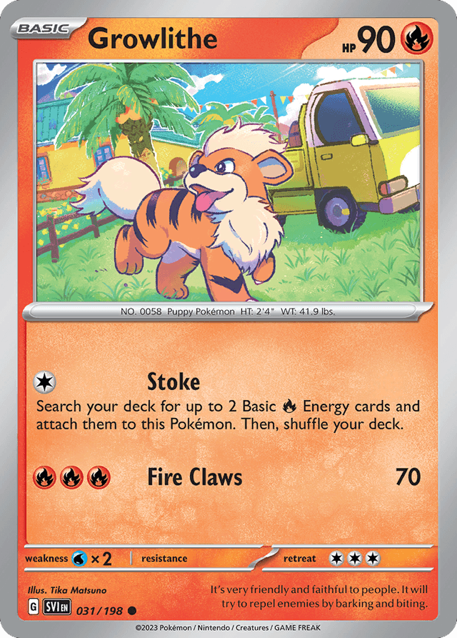 Carta Growlithe 31/198 do set Scarlet & Violet — Pokémon TCG | Bynx