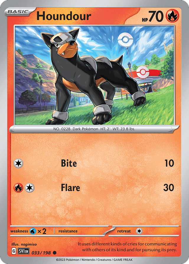 Carta Houndour 33/198 do set Scarlet & Violet — Pokémon TCG | Bynx