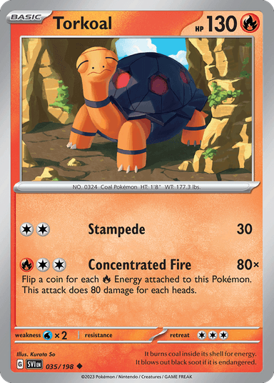 Carta Torkoal 35/198 do set Scarlet & Violet — Pokémon TCG | Bynx