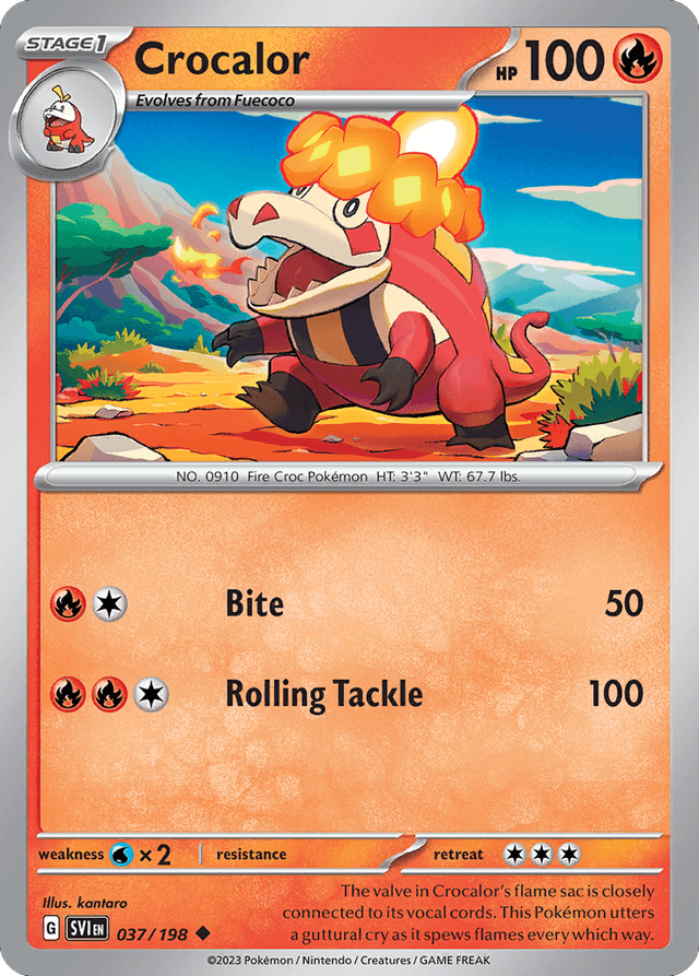 Carta Crocalor 37/198 do set Scarlet & Violet — Pokémon TCG | Bynx