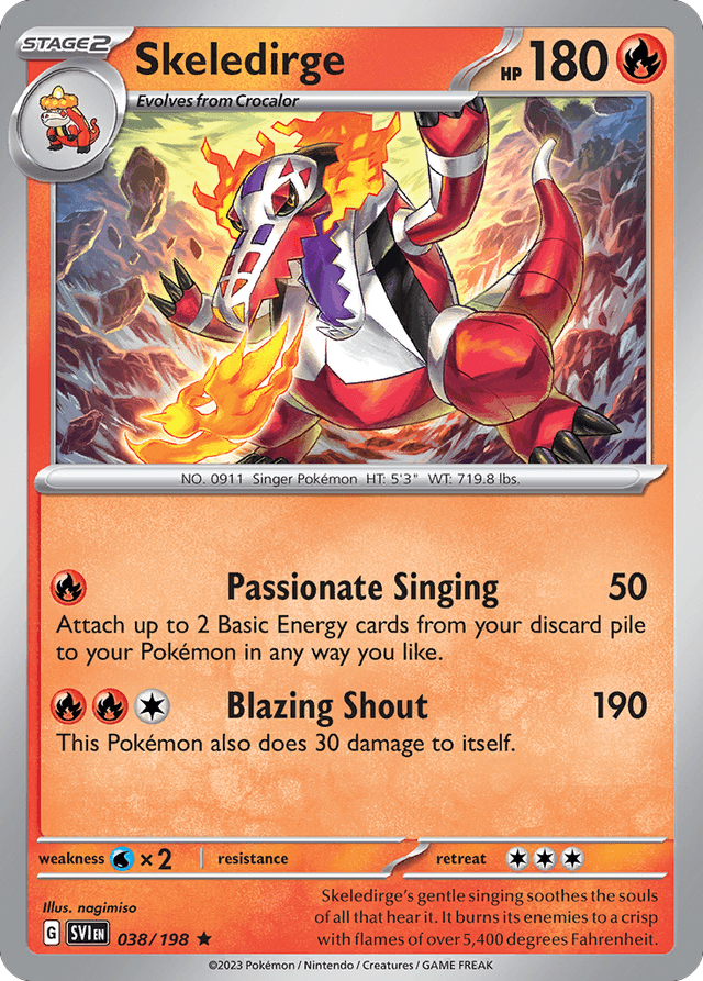 Carta Skeledirge 38/198 do set Scarlet & Violet — Pokémon TCG | Bynx