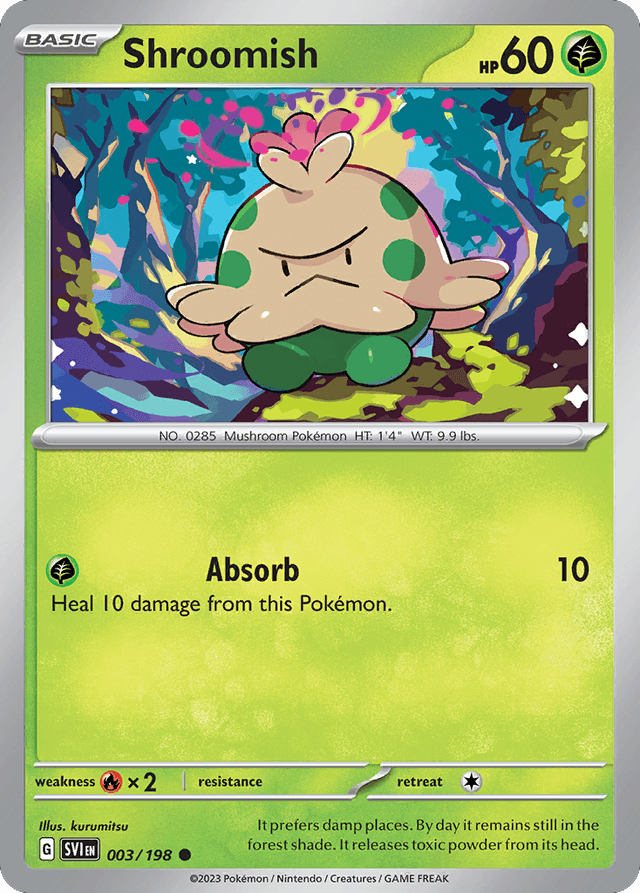 Carta Shroomish 3/198 do set Scarlet & Violet — Pokémon TCG | Bynx