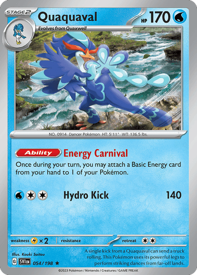 Carta Quaquaval 54/198 do set Scarlet & Violet — Pokémon TCG | Bynx