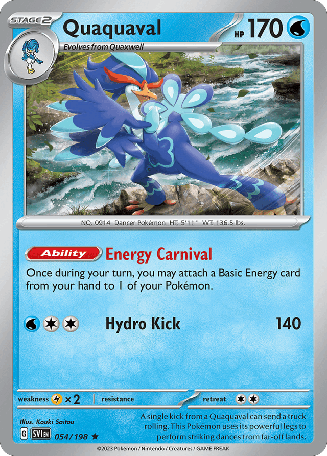 Carta Quaquaval 54/198 do set Scarlet & Violet — Pokémon TCG | Bynx