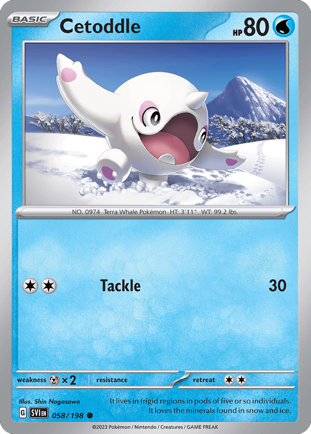 Carta Cetoddle 58/198 do set Scarlet & Violet — Pokémon TCG | Bynx