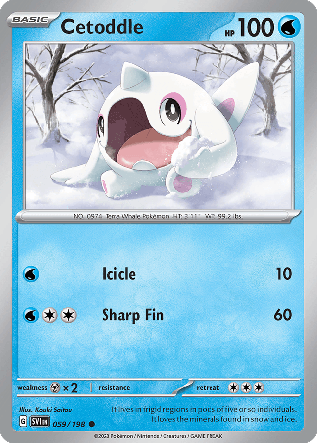 Carta Cetoddle 59/198 do set Scarlet & Violet — Pokémon TCG | Bynx