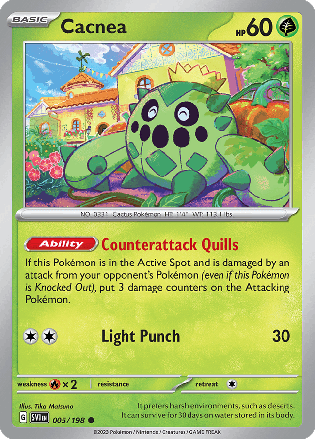 Carta Cacnea 5/198 do set Scarlet & Violet — Pokémon TCG | Bynx