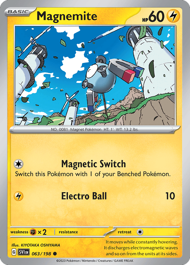 Carta Magnemite 63/198 do set Scarlet & Violet — Pokémon TCG | Bynx