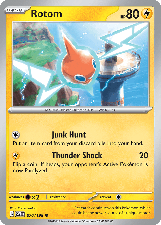 Carta Rotom 70/198 do set Scarlet & Violet — Pokémon TCG | Bynx