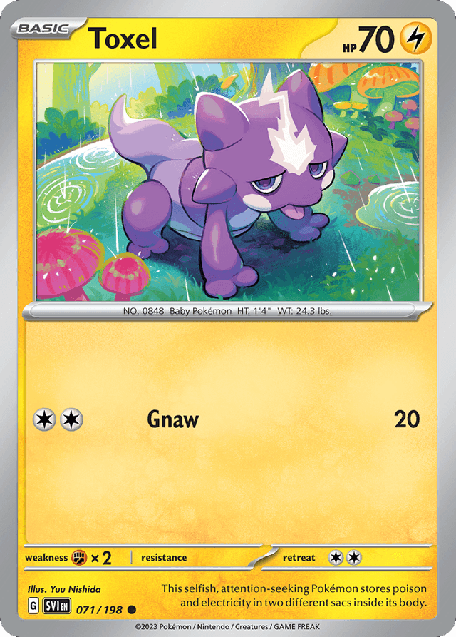 Carta Toxel 71/198 do set Scarlet & Violet — Pokémon TCG | Bynx