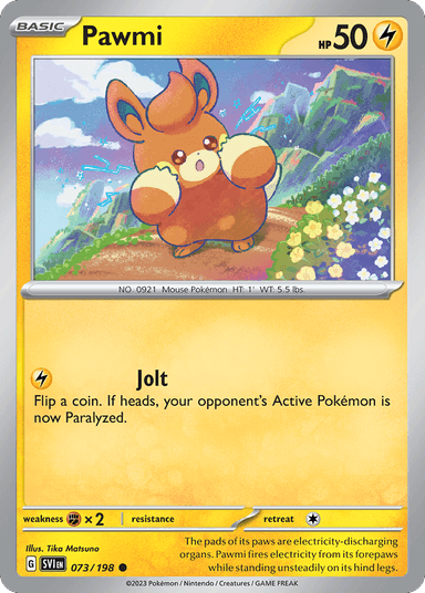 Carta Pawmi 73/198 do set Scarlet & Violet — Pokémon TCG | Bynx
