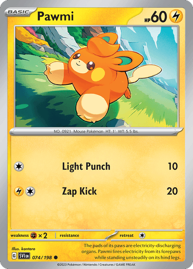 Carta Pawmi 74/198 do set Scarlet & Violet — Pokémon TCG | Bynx