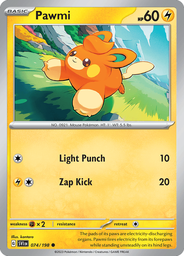 Carta Pawmi 74/198 do set Scarlet & Violet — Pokémon TCG | Bynx
