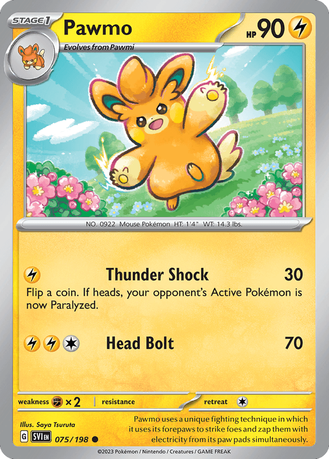 Carta Pawmo 75/198 do set Scarlet & Violet — Pokémon TCG | Bynx