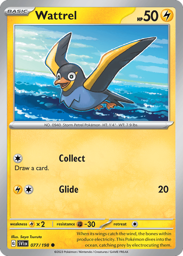 Carta Wattrel 77/198 do set Scarlet & Violet — Pokémon TCG | Bynx