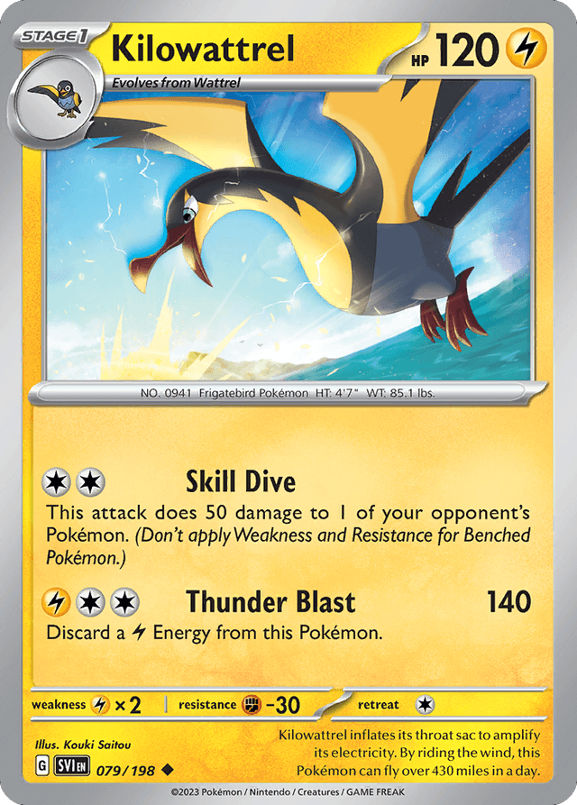 Carta Kilowattrel 79/198 do set Scarlet & Violet — Pokémon TCG | Bynx
