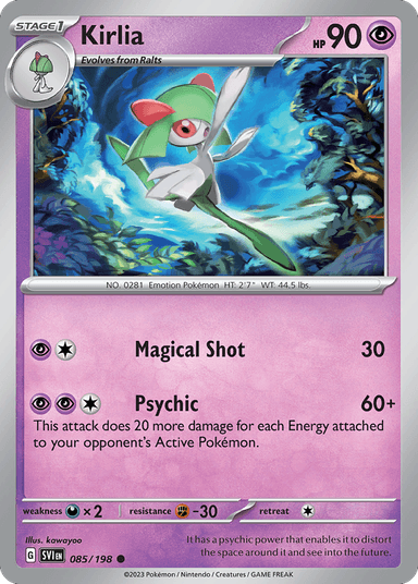 Carta Kirlia 85/198 do set Scarlet & Violet — Pokémon TCG | Bynx